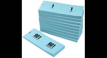Witbaard - Garderobe blok blauw - Nummer 1-1000