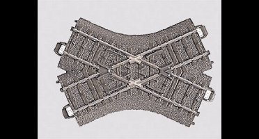 H0 Märklin C-rails (met ballastbed) 24649 Kruising 103.3 mm 1 stuk(s)