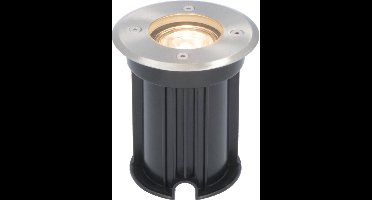 Dimbare LED grondspot - Rond - RVS - 2700K warm wit - 5 Watt - IP65 straal waterdicht - 2 jaar garantie