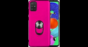Hoesje Geschikt Voor Samsung Galaxy A51 hoesje Shockproof Armor case - back cover – TPU – Roze