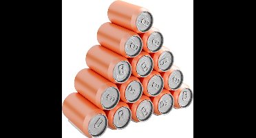 Ola 15 - Rek voor blikjes - Voor in de koelkast - voor 15 blikjes of kleine flesjes - 8x33x3 cm