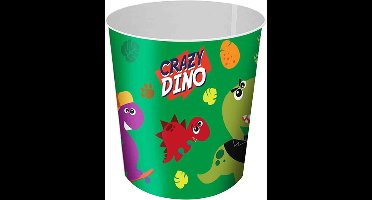 Kids licensing Dinosaurus prullenbak/papiermand - plastic - 21,5 x 21 cm