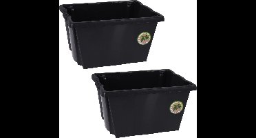 Storage Solutions Opberg boxen/dozen - 4x stuks - kunststof - 20 liter - 42 x 33 x 23 cm