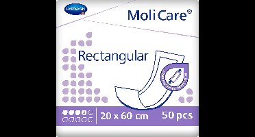 Molicare Rectangular - 4 drops - inlegverband - 20x60 cm - 50 stuks