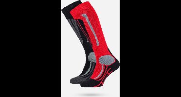 Falcon Max Junior Wintersportsokken - Kids - Unisex - Rood - 27-30