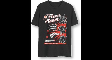 Disney Toy Story - Pizza Planet Kinder T-shirt - Kids tm 10 jaar - Zwart