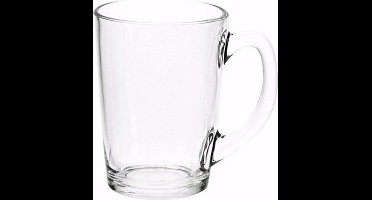 Theeglazen/bekers basic 8 stuks 320 ml - glazen theebekers