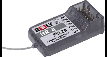 Reely HR-4 6-kanaals ontvanger 2,4 GHz Stekkersysteem JR