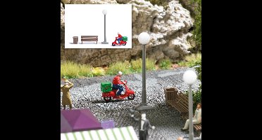 Busch - A-set: Rasender Pizzabote H0 (4/22) *bu7983 - modelbouwsets, hobbybouwspeelgoed voor kinderen, modelverf en accessoires
