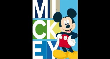 Mickey Mouse fleece plaid - 140 x 100 cm. - Disney deken - blauw