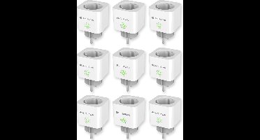 Silvergear Slimme WiFi Stekker - Timer, Schakelaar & Energiemeter x9