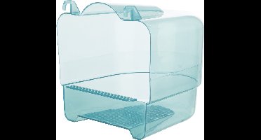 Trixie - Badhuis Halfrond - Transparant - Blauw - 17X15X16 cm