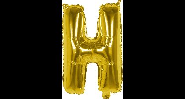 Boland - Folieballon 'H' goud H - Goud - Letterballon