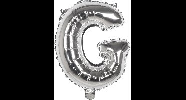 Boland - Folieballon 'G' zilver G - Zilver - Letterballon
