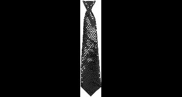 Boland - Stropdas Spangles zwart Zwart - Volwassenen - Unisex - - Glitter and Glamour