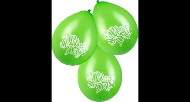 Boland - 6 Latex ballonnen 'St Patrick's Day' - Multi - Knoopballon
