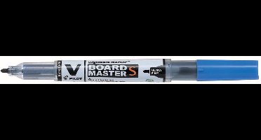 Pilot whiteboardmarker V-Board Master S, ultra fijn 0,8 mm, blauw 10 stuks