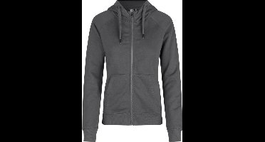 ID Hoodie Core Vest met Rits Dames Zilvergrijs - Maat XXL