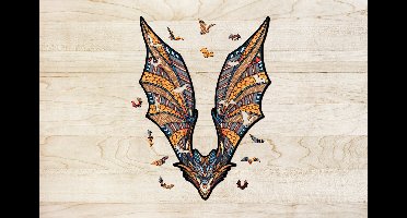Eco Wood Art Houten Legpuzzel Vleermuis/ Bat, 2482, 39x28x0,5cm Kartonbox