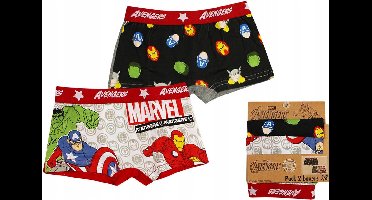 Avengers boxershort - organic cotton certified - 2 stuks - maat 4/5 jaar