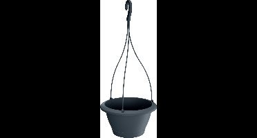 Prosperplast Bloempot - hangend - antraciet - kunststof - hangpot - 23 cm - plantenpot