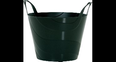 Prosperplast Flexibele Emmer - 30 liter - zwart - wasmand - kuip - flexibel - met handvaten