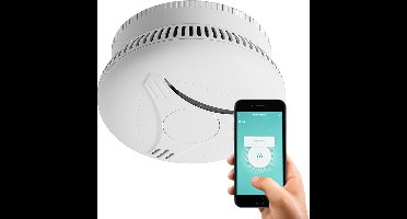 Calex Slimme Rookmelder - 10 jaar Batterij - Wifi Smart Brandmelder - Koppelbaar - Voldoet aan Europese Norm EN14604 - PC - 8712879146551