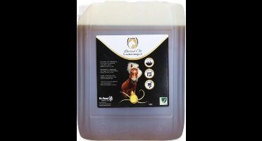 Excellent Lijnzaadolie - 10 Liter - Ondersteuning van spijsverteringsstelsel en darmwerking van het paard - Geschikt voor paarden