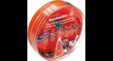 Weidmüller 9025410000 Assortiment adereindhulzen 0.14 mm², 0.25 mm², 0.34 mm², 0.5 mm², 0.75 mm² Deels geïsoleerd Grijs