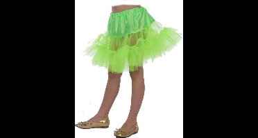 Wilbers & Wilbers - 50s Petticoat Lang Groen - Groen - Maat 128 - Carnavalskleding - Verkleedkleding