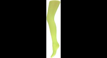 Carnaval verkleed panty voor dames - wit - 60 denier - microfibre - kousen - verkleedkleding L/XL