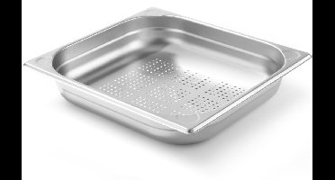 HENDI Geperforeerde GN-container 2/3 – 5,5L – versterkte hoeken – roestvrij staal – 65 mm hoog