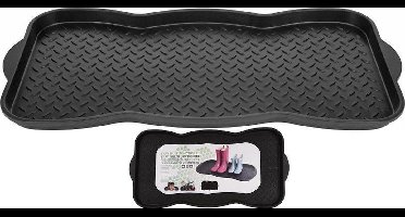 Zwarte laarzentray - 73 x 38 cm