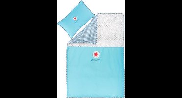 Lief! Boy - Dekbedovertrek - 100x135 cm + 1 kussensloop 40x60 cm - Blauw