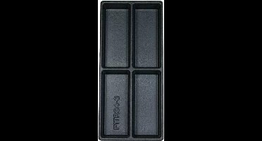 Benson 4-vaks gereedschapstray - kunststof - 38 x 17,5 x 4 cm