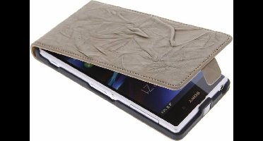 Crè/me kreukelleder flipcase - Sony Xperia Z1