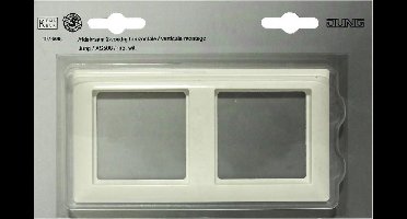 JUNG afdekraam 2-voudig H/V | WIT