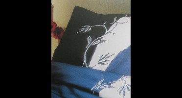 Kensington Loire Satijn Dekbedovertrek - Eenpersoons - 140x200/220 cm - Zwart