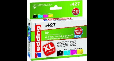 Edding Inktcartridge vervangt HP 950, 950XL, 951, 951XL Compatibel Combipack Zwart, Cyaan, Magenta, Geel 18-427