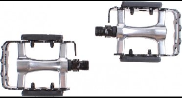 Mirage Atb/mtb Pedalen Antislip Zwart/zilver 9/16 Inch Reflectoren