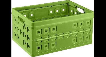 Sunware - Square vouwkrat 46L groen - 54 x 38 x 26,5 cm