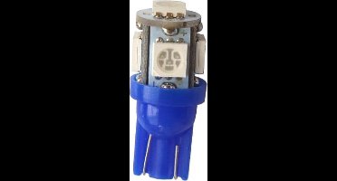 T10 - ICE BLAUW - 5 LED - 12V - 5050 SMD