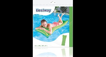 Opblaasbaar Zwembed - Zwemmatras - Luchtbed - Waterbed - Waterluchtbed - Mat Groen - 183 x 69 cm