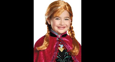 Smiffys - Disney Frozen Anna Pruik Kinderen - Koperkleurig