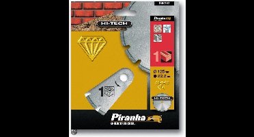 Piranha Diamantblad gesegmenteerde rand, 125mm. - nr. 1 HI-TECH X38107