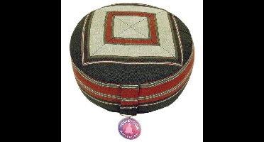 Meditatiekussen rond patroon donkergroen – Yogi & Yogini