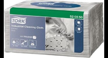 Reinigingsdoek tork w8 industrial 1laags grijs