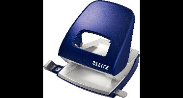 Leitz Style Metalen Kantoor Perforator - Perforeert Tot 30 Vel - Voor Mappen En Ringbanden - Titanium Blauw - Ideaal Voor Thuiskantoor/Thuiswerkplek