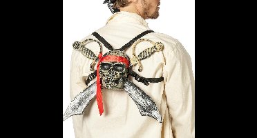Piratenschedel met zwaarden - Verkleedattribuut - One size