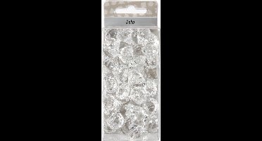 Creotime Acryl Kralen - afm 17x16 mm - Transparant glans - 43 stuks